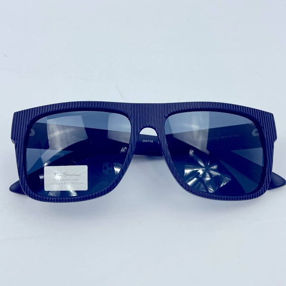 BEN SHERMAN, UNISEX POLARIZED NAVY FRAME WITH BLUE LENSES, 100% UV PROTECTION - Picture 16 of 16
